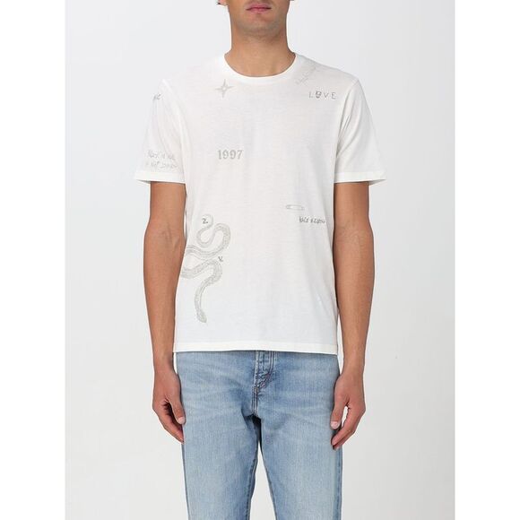 Tシャツ・カットソー ZADIG & VOLTAIRE Men T-shirt White JMTS01659 103 Zadig & Voltaire T-shirt men White T-Shirts